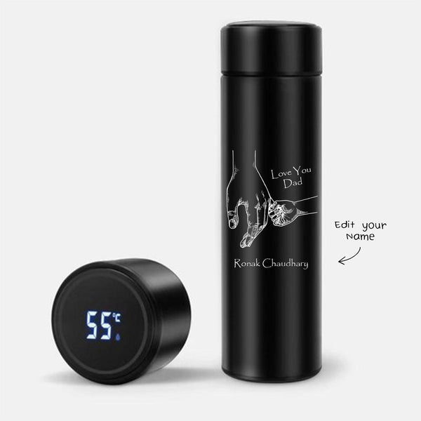 Personalized Love You Dad Art Temperature Bottle (Hot & Cold Vacuum Flask) - Gift Lift