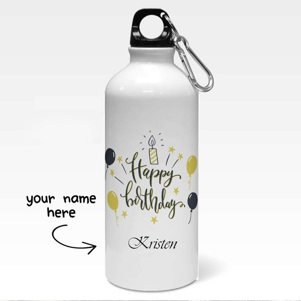 Birthday Wishes Personalized Sipper Water Bottle - Gift Lift