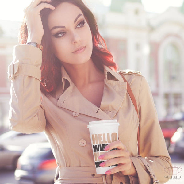 Custom Season Typography Coffee Tumbler - www.giftlift.in