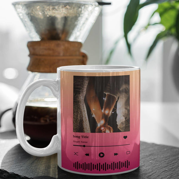 Custom Song Art Template Coffee Mug - Gift Lift