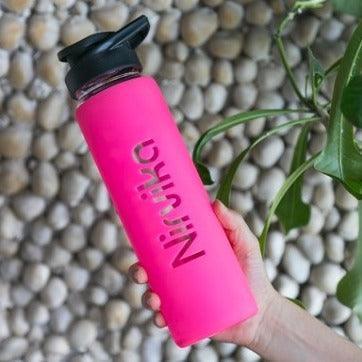 Customised Borosilicate Glass Bottle with Silicone Sleeve - Gift Lift