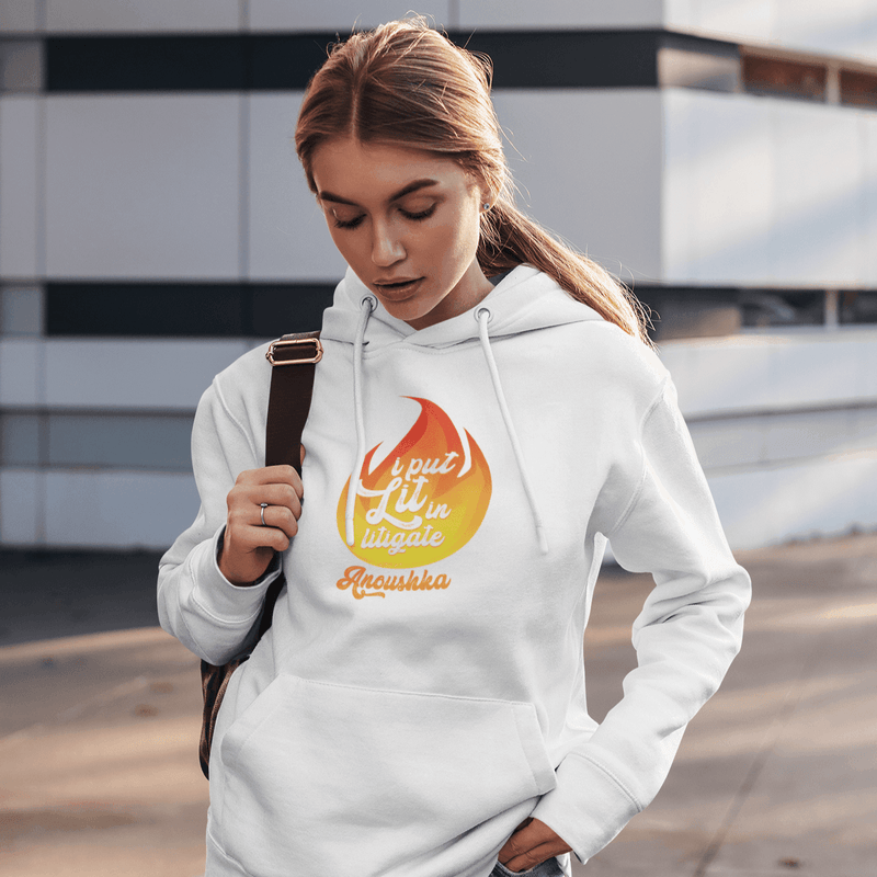 Customised Hoodie for Advocate | Lit In Litigate | Personalised Gift For Advocate and Lawyer - Gift Lift