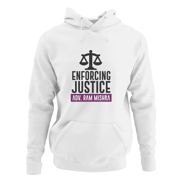 Customised Hoodie for Advocates | Enforcing Justice | Personalised Gift For Lawyers - Gift Lift