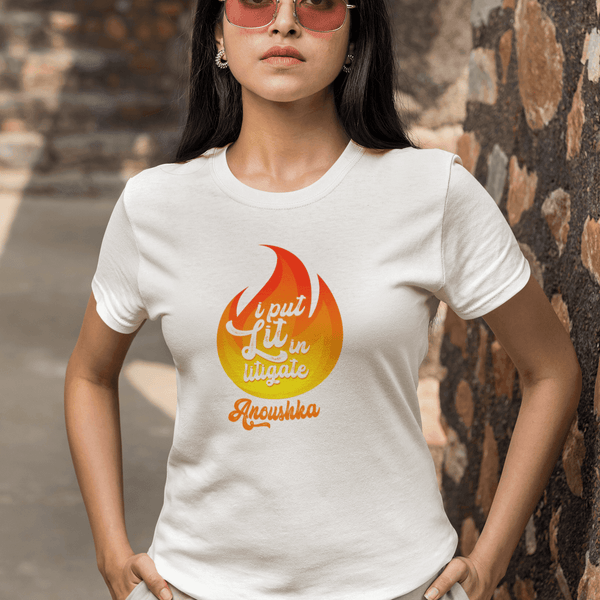 Customised T-Shirt for Advocates - Lit in litigate - Gift Lift