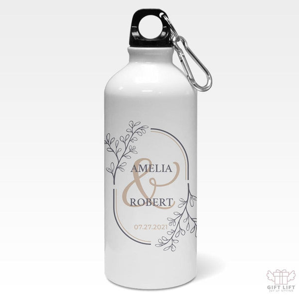 Custom Monogram Wedding Sipper Bottle - www.giftlift.in