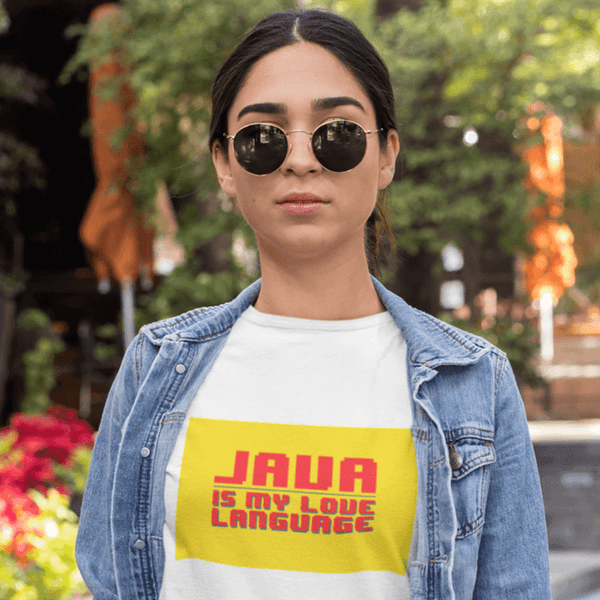 Customized Unisex T Shirt for Engineers - Java is my Love language - Gift Lift