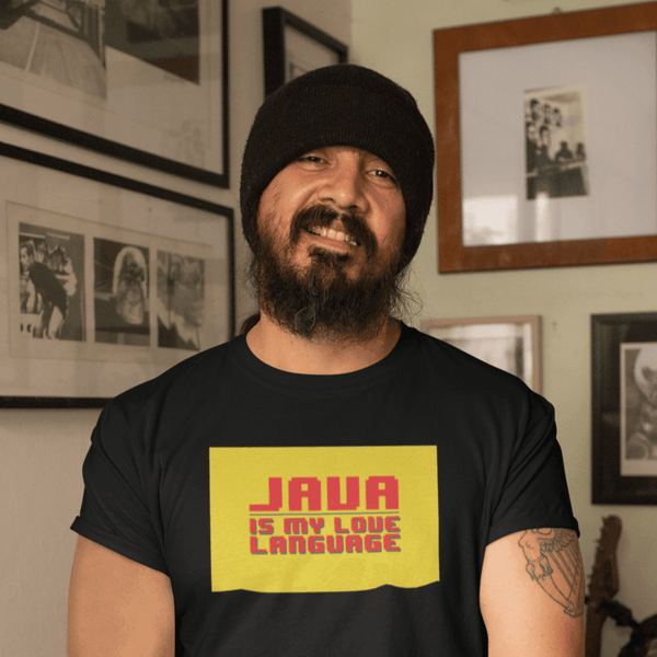 Customized Unisex T Shirt for Engineers - Java is my Love language - Gift Lift