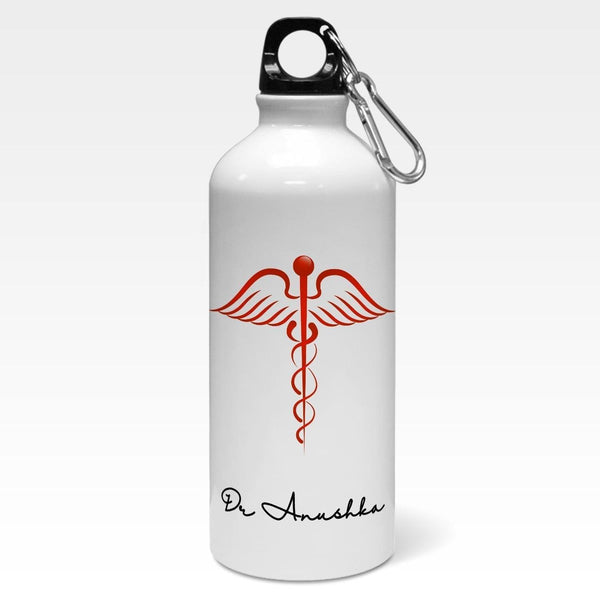 Personalised Bottle For Doctors with Doctor Symbol Logo | Personalised Gift - Gift Lift