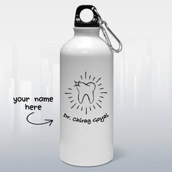 Personalised Dentist Chalk Art Water Bottle | Personalised Gift - Gift Lift