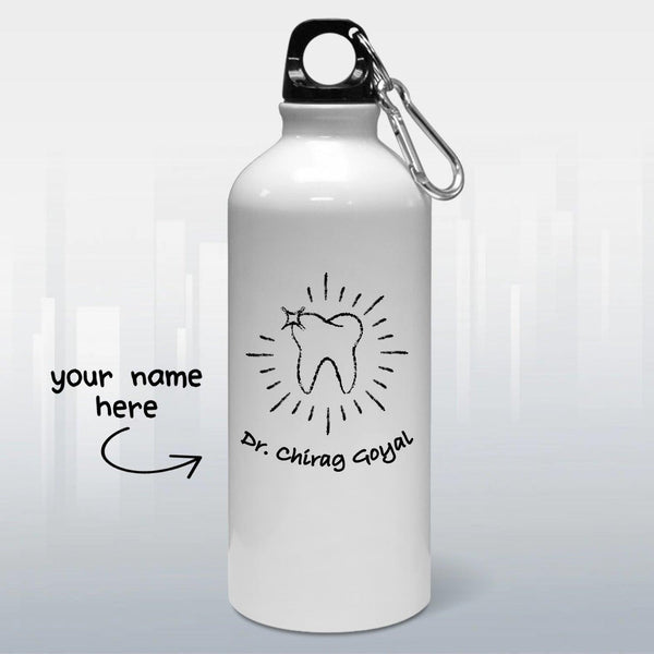 Personalised Dentist Chalk Art Water Bottle | Personalised Gift - Gift Lift