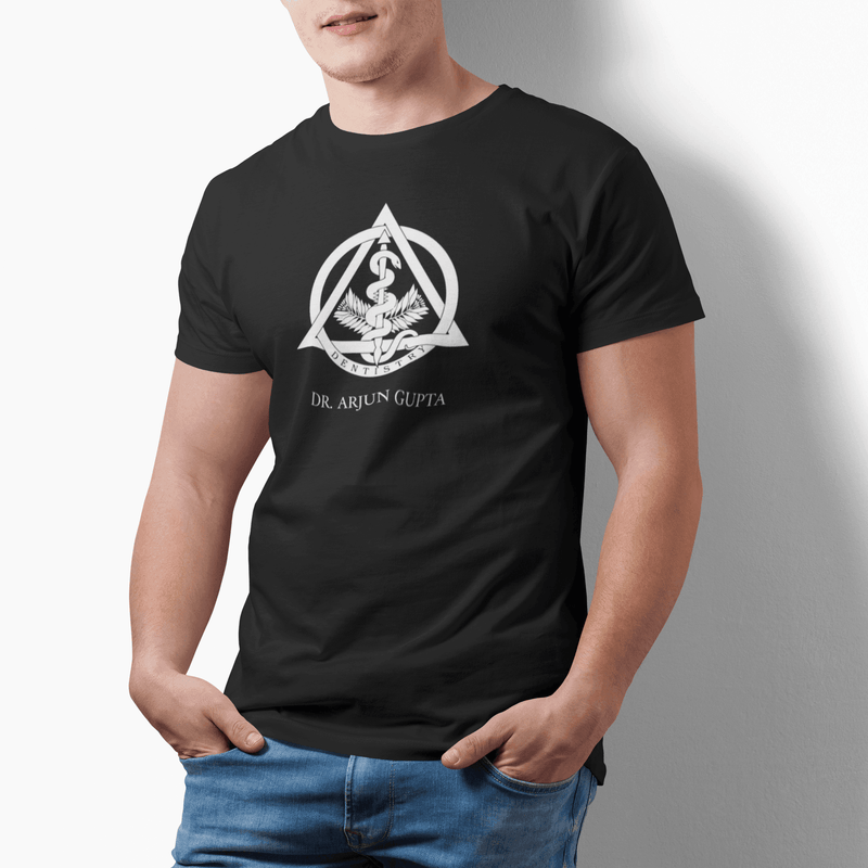 Personalised Dentist Logo Name T-Shirt - 100% Cotton | Personalised Gift - Gift Lift