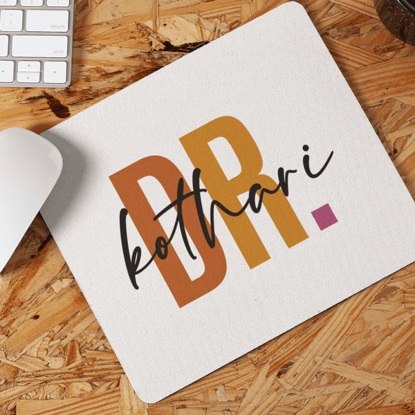 Personalised Dr Name Art Mousepad | Personalised Gift - Gift Lift