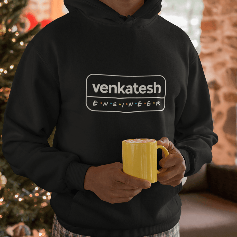 Personalised Hoodie for Engineers | Friends theme Design | Customised Gift for Engineer - Gift Lift