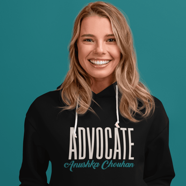 Personalised Hoodie For Lawyers | Advocate typo | Customised Lawyer Gift - Gift Lift