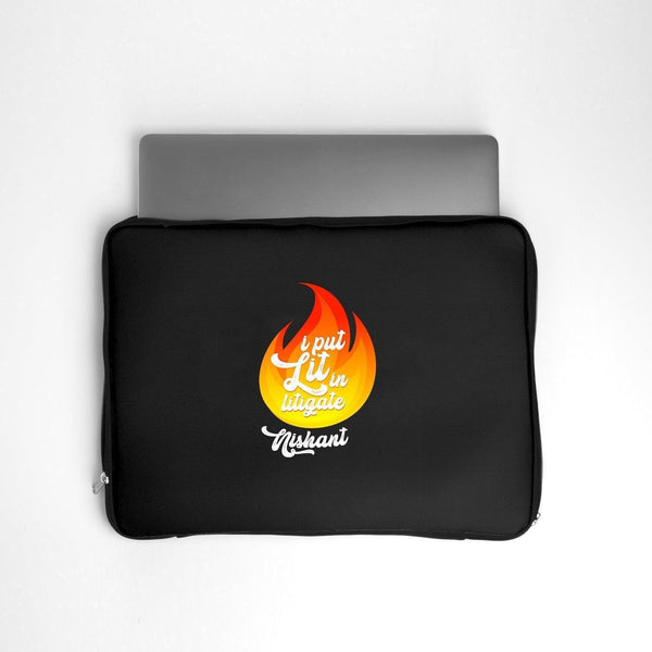 Personalised Laptop Sleeve for Advocates - Lit in litigate - Gift Lift