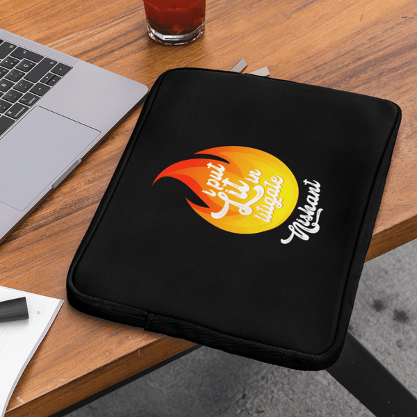 Personalised Laptop Sleeve for Advocates - Lit in litigate - Gift Lift