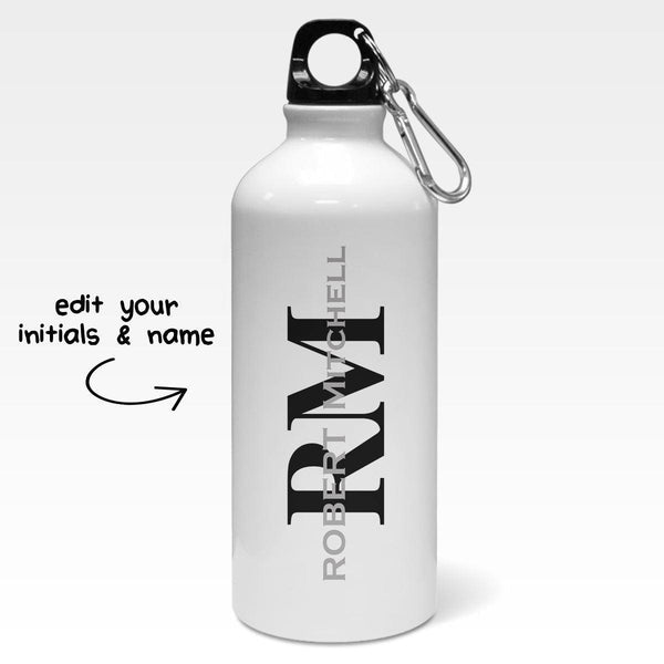 Personalised Modern Name & Monogram Sipper Bottle - Gift Lift