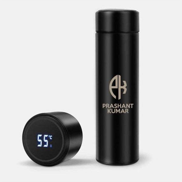 Unique Personalised  Monogram Name Art Temperature Bottle (Hot & Cold Temperature Flask) - Gift Lift