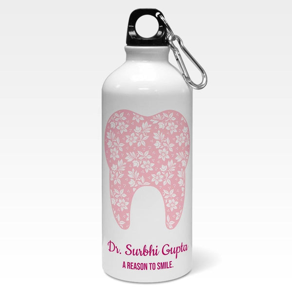 Personalised Name & Slogan Dental Art Sipper Bottle | Customised Gift - Gift Lift