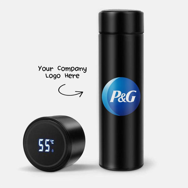 Personalised Premium Temperature Bottle (Hot & Cold Vacuum Flask) With Company Logo - Gift Lift