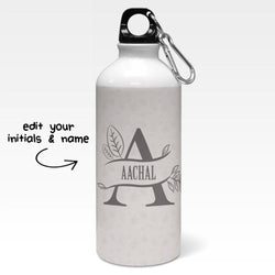 Personalised Split Letters With Leaves Sipper Bottle - Gift Lift