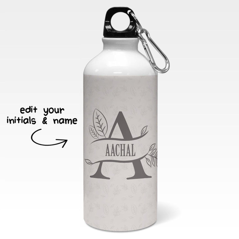 Personalised Split Letters With Leaves Sipper Bottle - Gift Lift