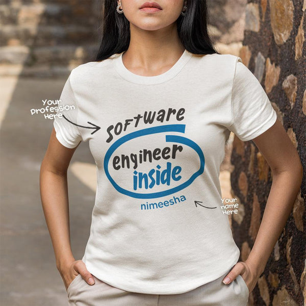 Personalised T-Shirt for Engineers - Engineer inside | 100% Cotton - Gift Lift