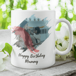 Personalized Brush Stroke Photo Effect Coffee Mug - Gift Lift