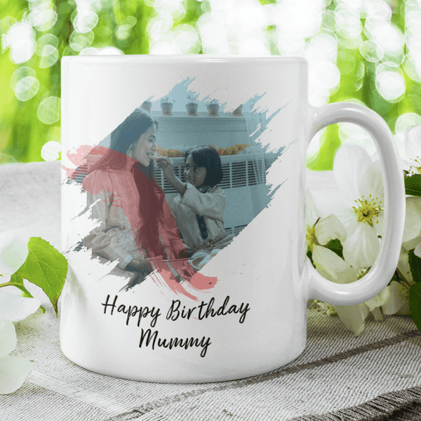 Personalized Brush Stroke Photo Effect Coffee Mug - Gift Lift