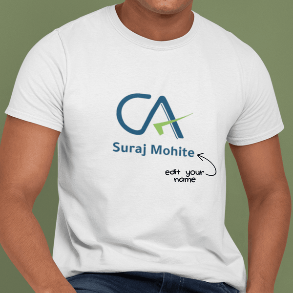 Personalized CA Art T-Shirt - 100% Cotton - White - Gift Lift