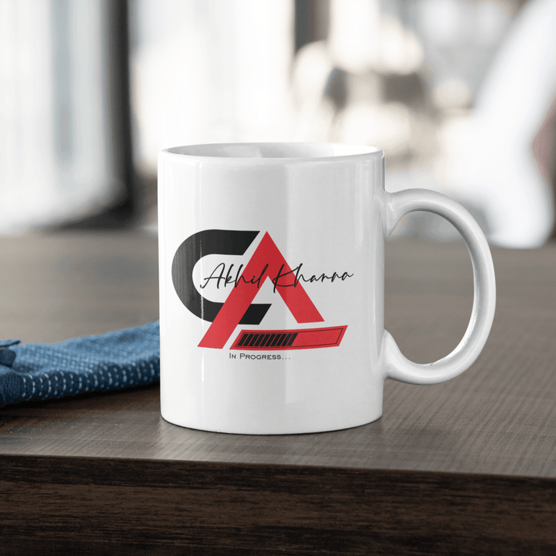 Personalized CA In Progress Name Art Coffee Mug - Gift Lift