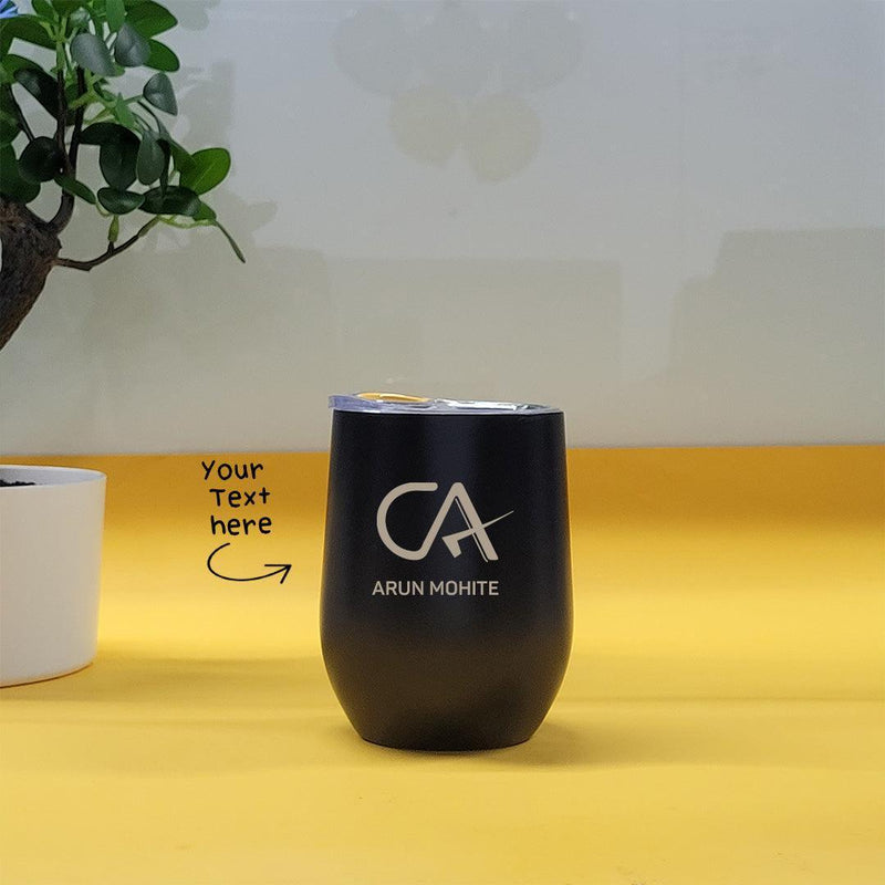 Personalized CA Name Art Hot and Cold Steel glass - Gift Lift