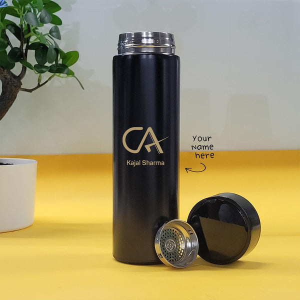 Personalized CA Name Temperature Bottle - Engraved (Hot & Cold Vacuum Flask) - Gift Lift