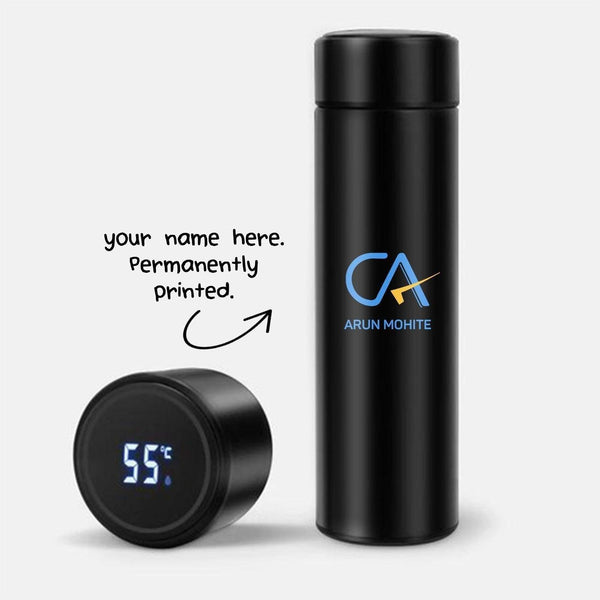 Personalized CA Name Temperature Bottle - Printed (Hot & Cold Vacuum Flask) - Gift Lift