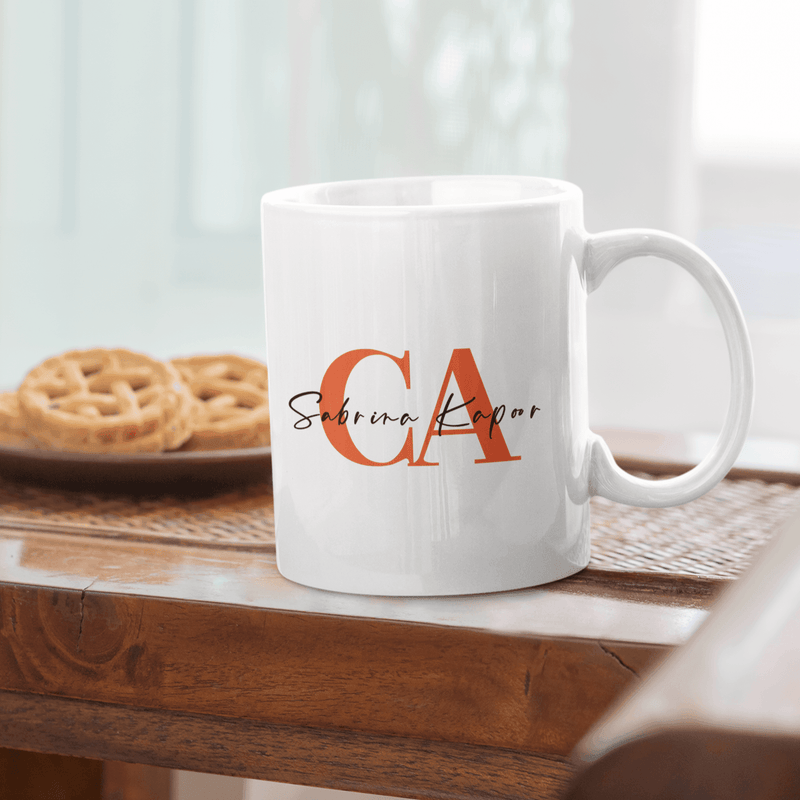 Personalized CA Typo Name Art Coffee Mug - Gift Lift
