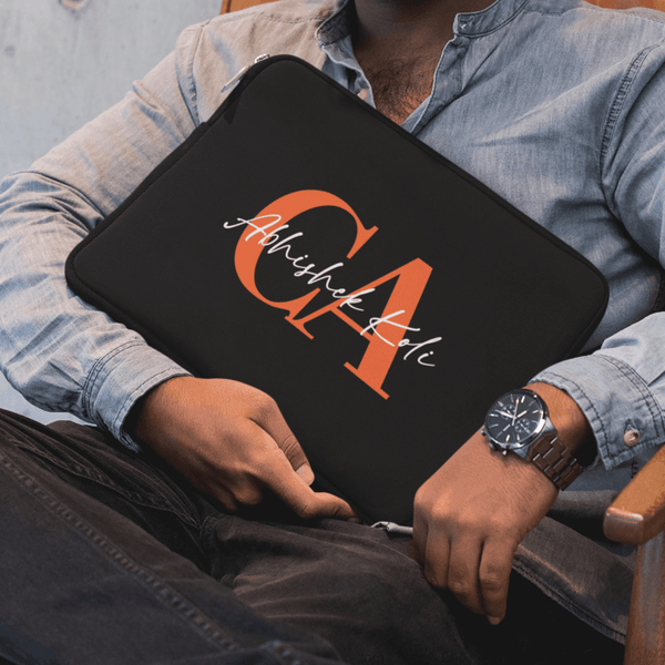 Personalized CA Typo Name Art Laptop Sleeve - Gift Lift