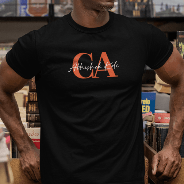 Personalized CA Typo Name Art T-shirt - 100% Cotton - Gift Lift