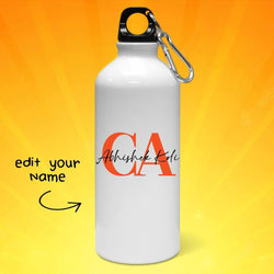 Personalized CA Typo Name Art Water Bottle - Gift Lift