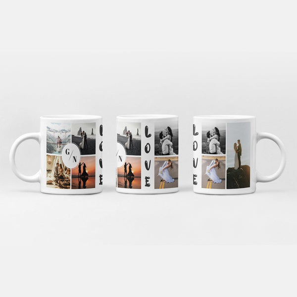 Personalized Couple Collage 7 Photo Coffee mUg - Gift Lift