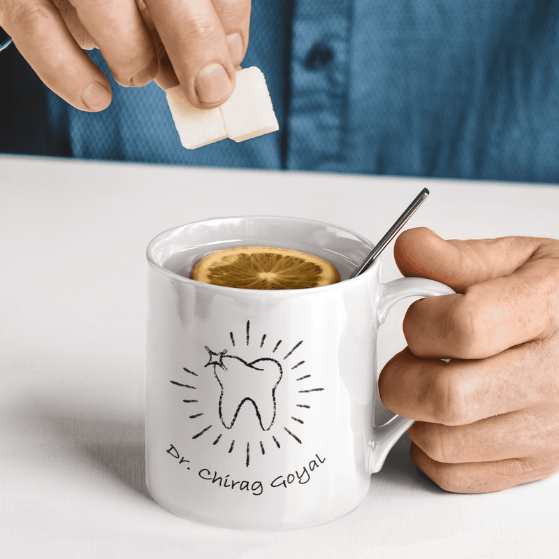 Personalized Dentist Chalk Art Coffee Mug - Gift Lift
