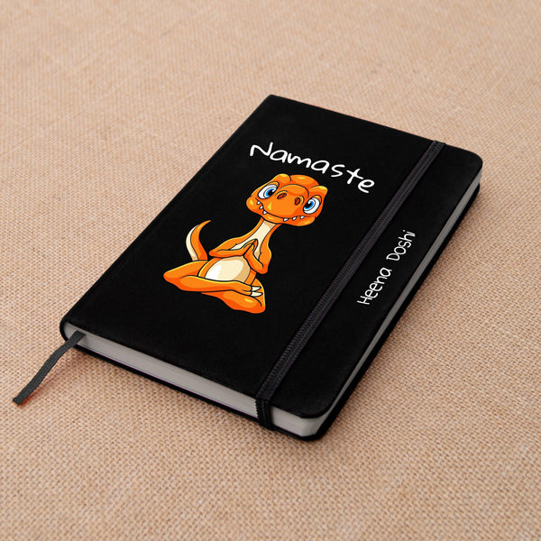 Personalized Dino Namaste Spiritual Art Notebook - Set of 2 - Gift Lift