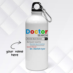 Personalized Doctor Search Art Water Bottle | Personalised Gifts - Gift Lift