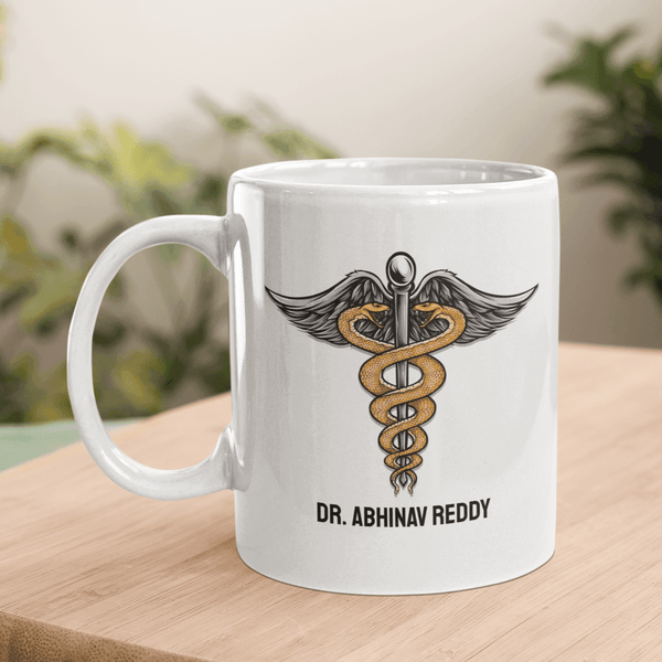 Personalized Doctor Snake Logo Name Coffee Mug - Gift Lift