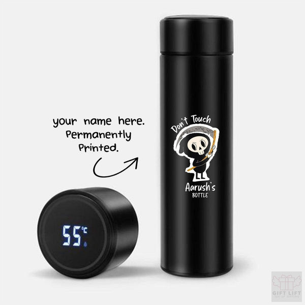 Personalized Don't Touch Art Name Temperature Bottle - Printed (Hot & Cold Vacuum Flask) - Gift Lift