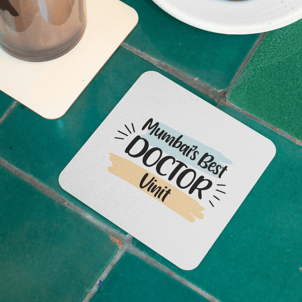 Personalized Dr. Best Art Coaster - Set of 2 | Personalised Gift - Gift Lift