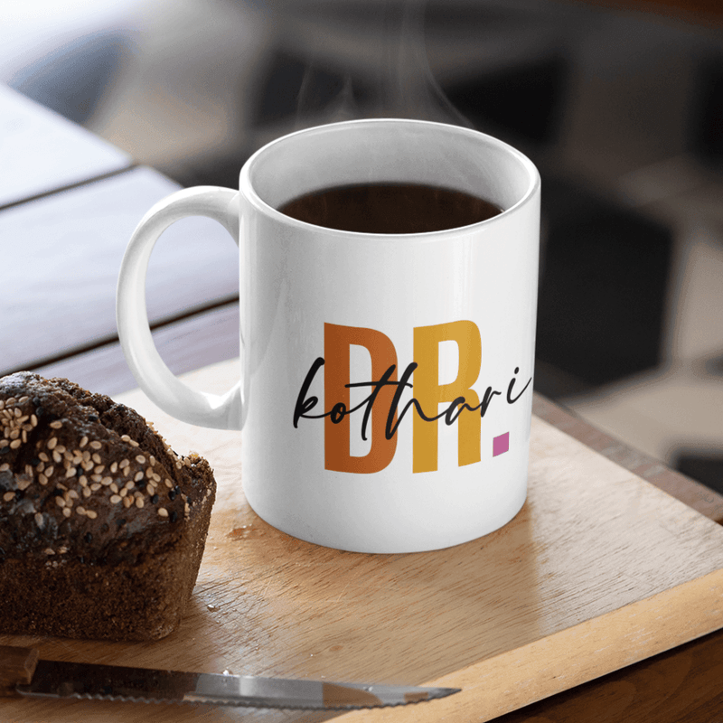 Personalized Dr. Name Art Coffee Mug - Gift Lift