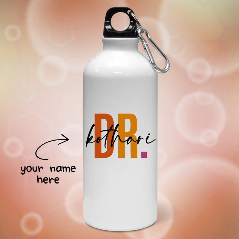 Personalized Dr. Name Art Water Bottle | Customised Gift for Doctors - Gift Lift