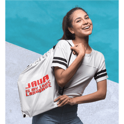 Personalized Drawstring bag for Engineers - JAVA Is my Love Language - Gift Lift