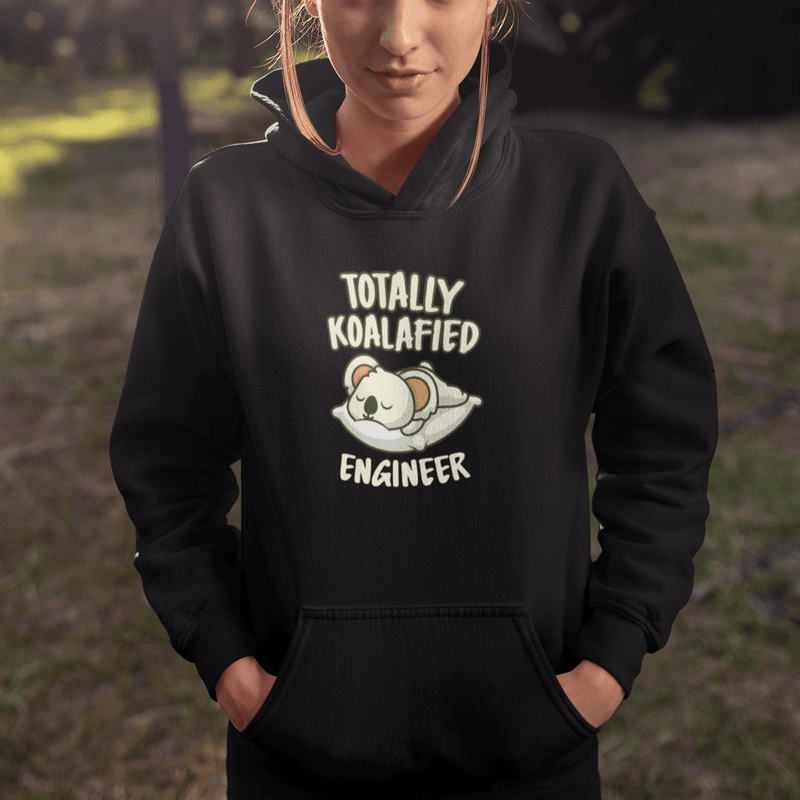 Personalized Hoodie for Engineers | Totally Koalafied Printed - Gift Lift