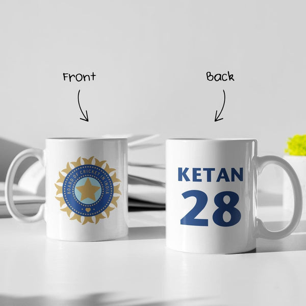 Personalized Indian Cricket Art Coffee Mug - Gift Lift